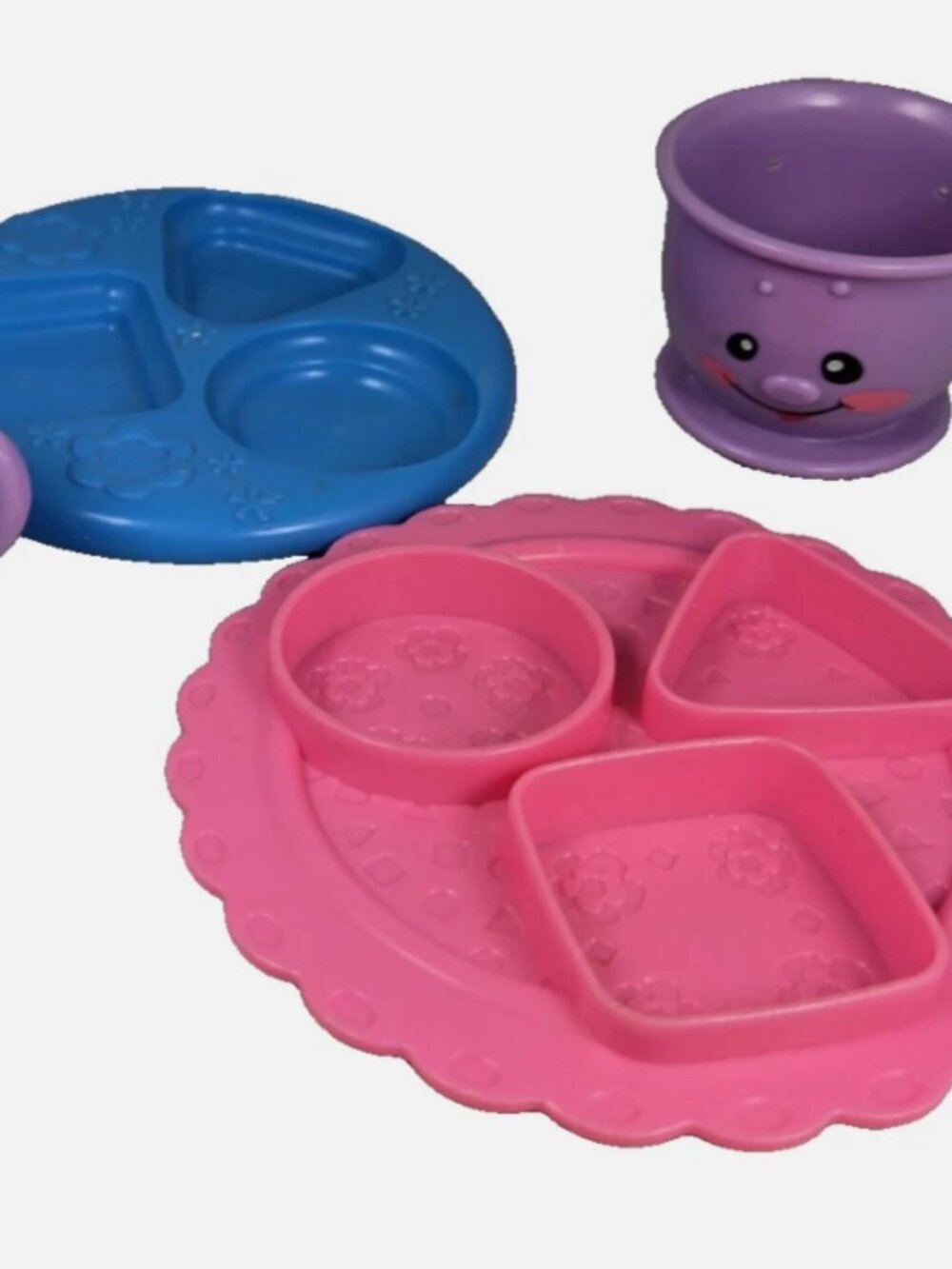 LOT Fisher Price Mattel Play Dishes Kitchen Set 2008 Replacement Cups & Plates